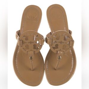 Tory Butch patent leather Miller Sandal sz 8